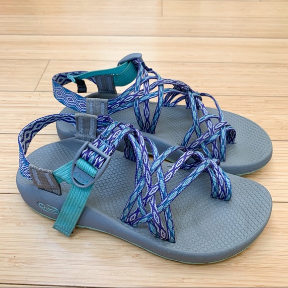 Chaco Shoes - CHACO ZX/3 gray and purple sandals, women’s 9.